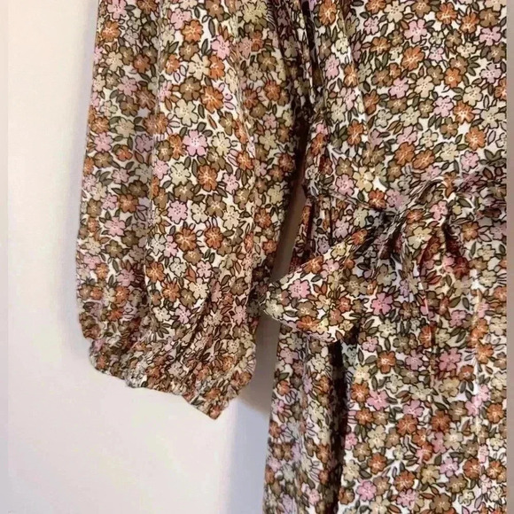 Faithful the Brand Madilda Mathiola print Peasant Dress Size 2 - Picture 7 of 9